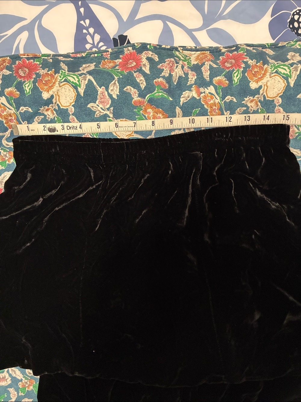 Sigrid Olsen Black velvet Maxi Skirt, size L - Picture 5 of 5